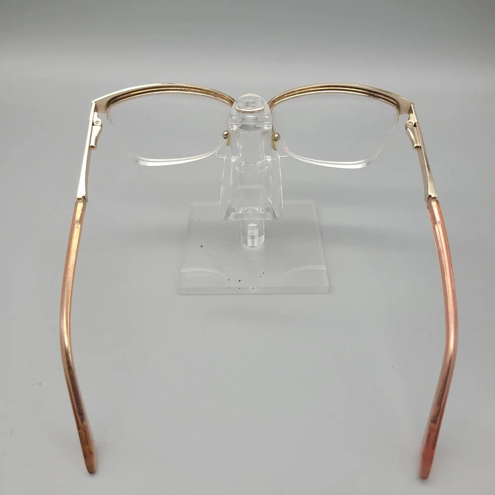 Kay Unger New York K232 GLD Gold Pink Glitter Cat Eye Eyeglass Frames 53-17-140